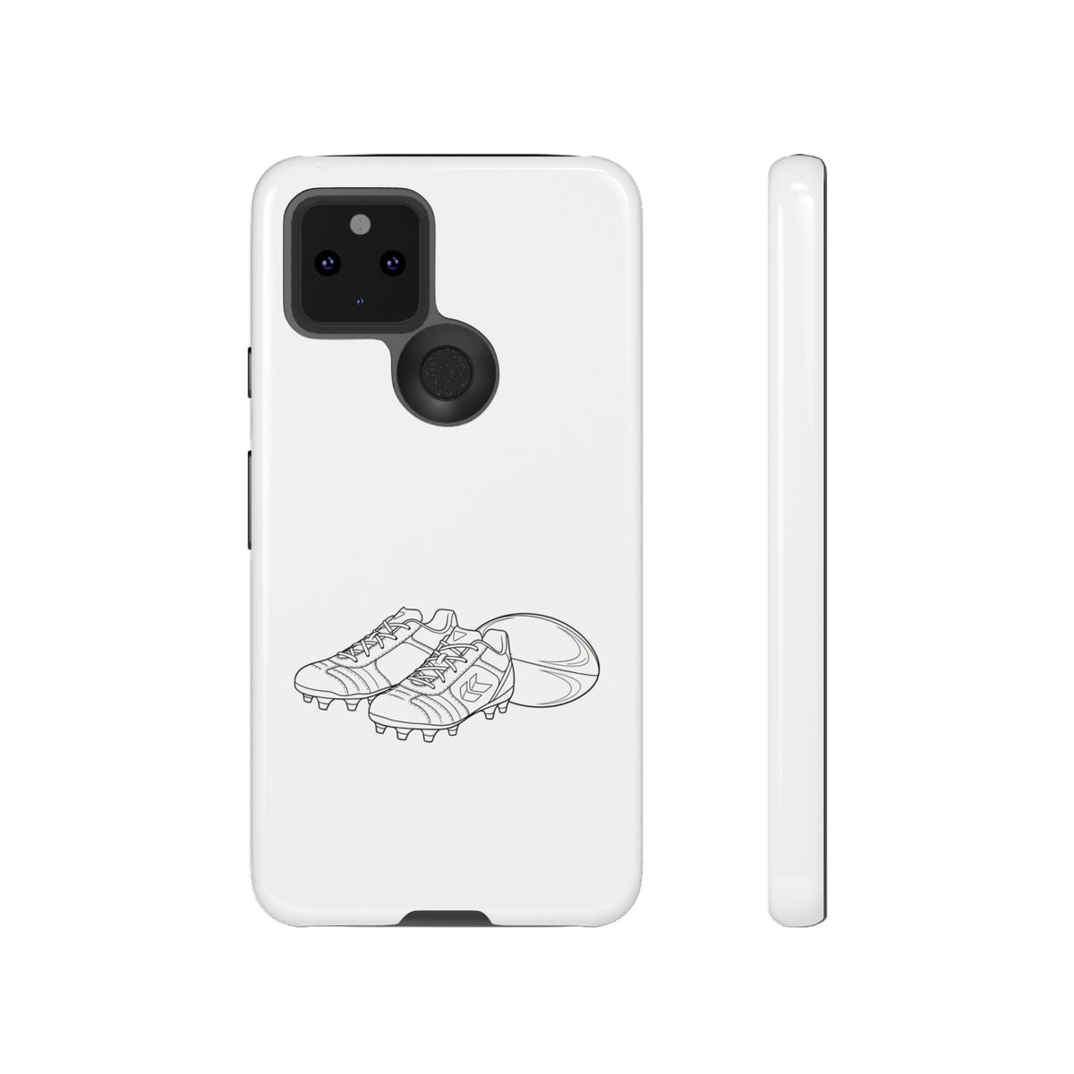 Phone Case, Rugby Ball & Boots Sketch, Tough Case