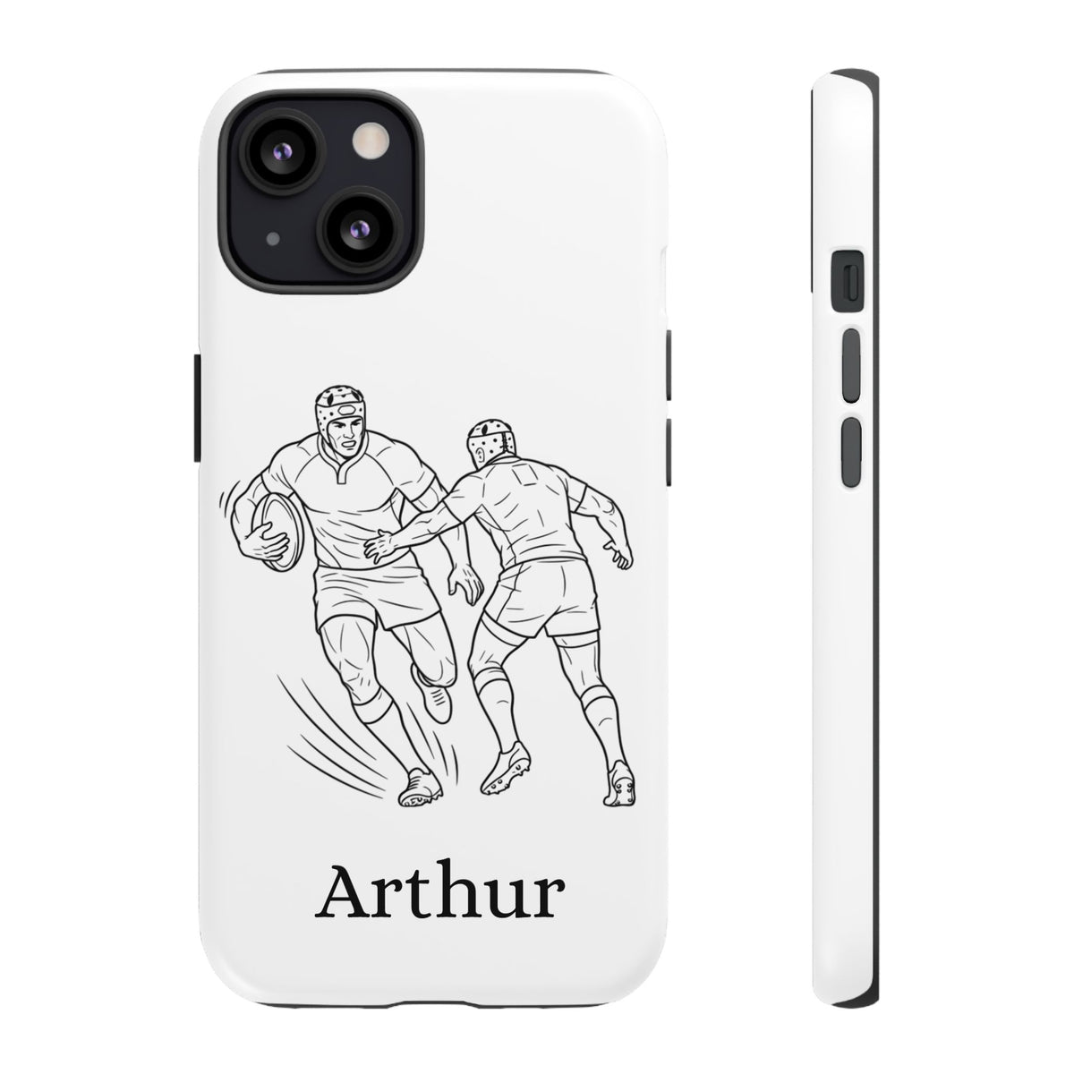 Personalised Phone Case, Rugby sidestep, Tough Case,  Custom Name