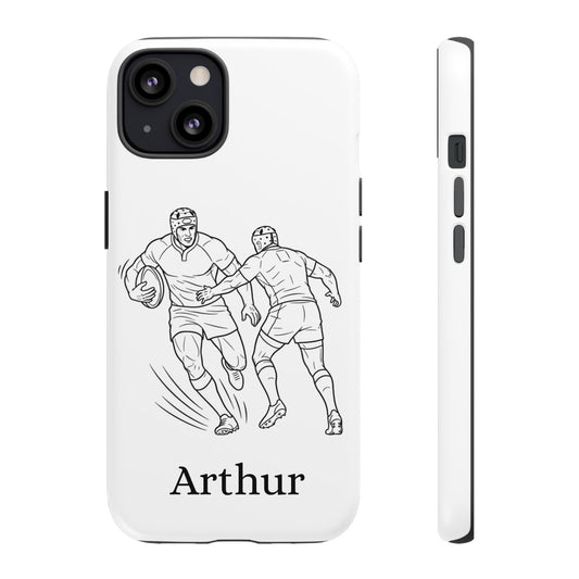 Personalised Phone Case, Rugby sidestep, Tough Case,  Custom Name