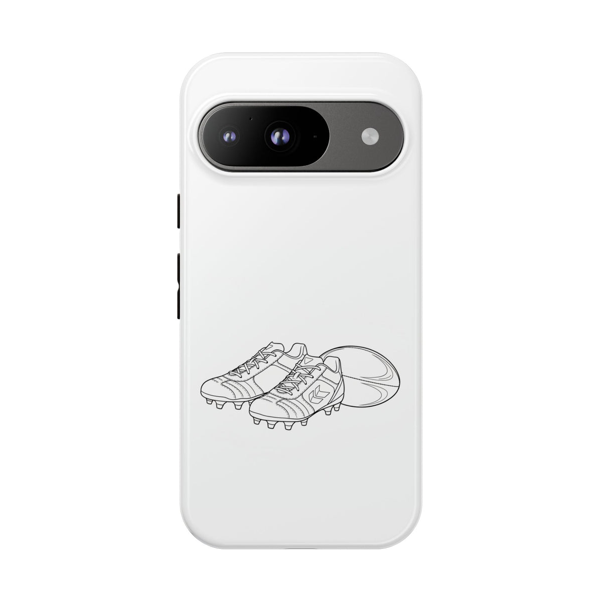 Phone Case, Rugby Ball & Boots Sketch, Tough Case