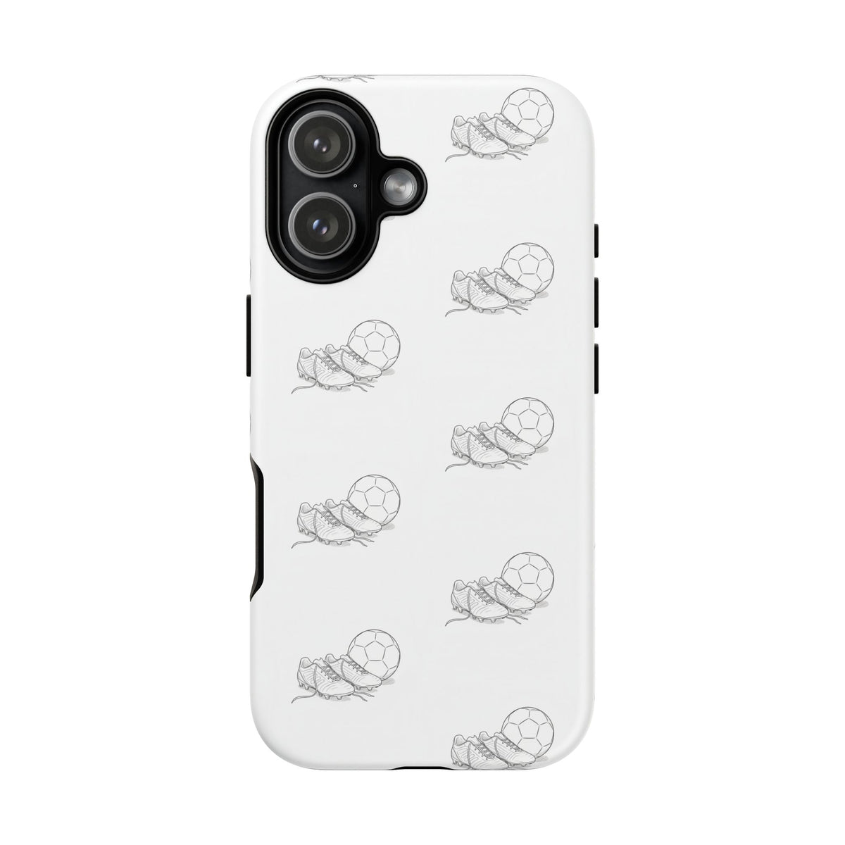 Phone Case, Football Boots & Ball Pattern, Tough Cases — Sports Phone Case