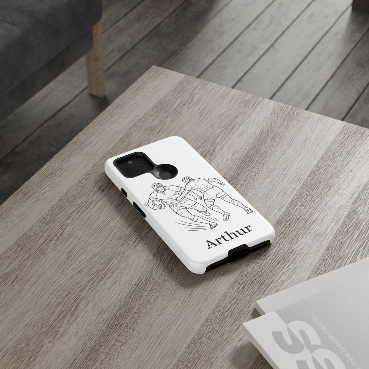 Personalised Phone Case, Rugby sidestep, Tough Case,  Custom Name