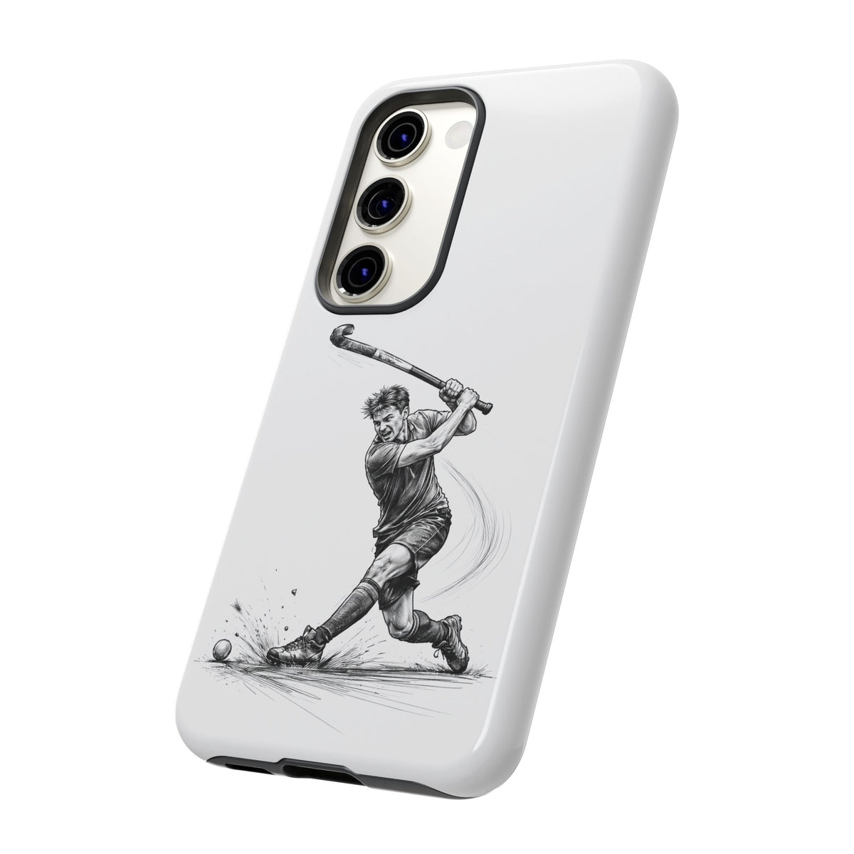 Phone case, Male Hockey Player Tomahawk Sketch,  Tough case