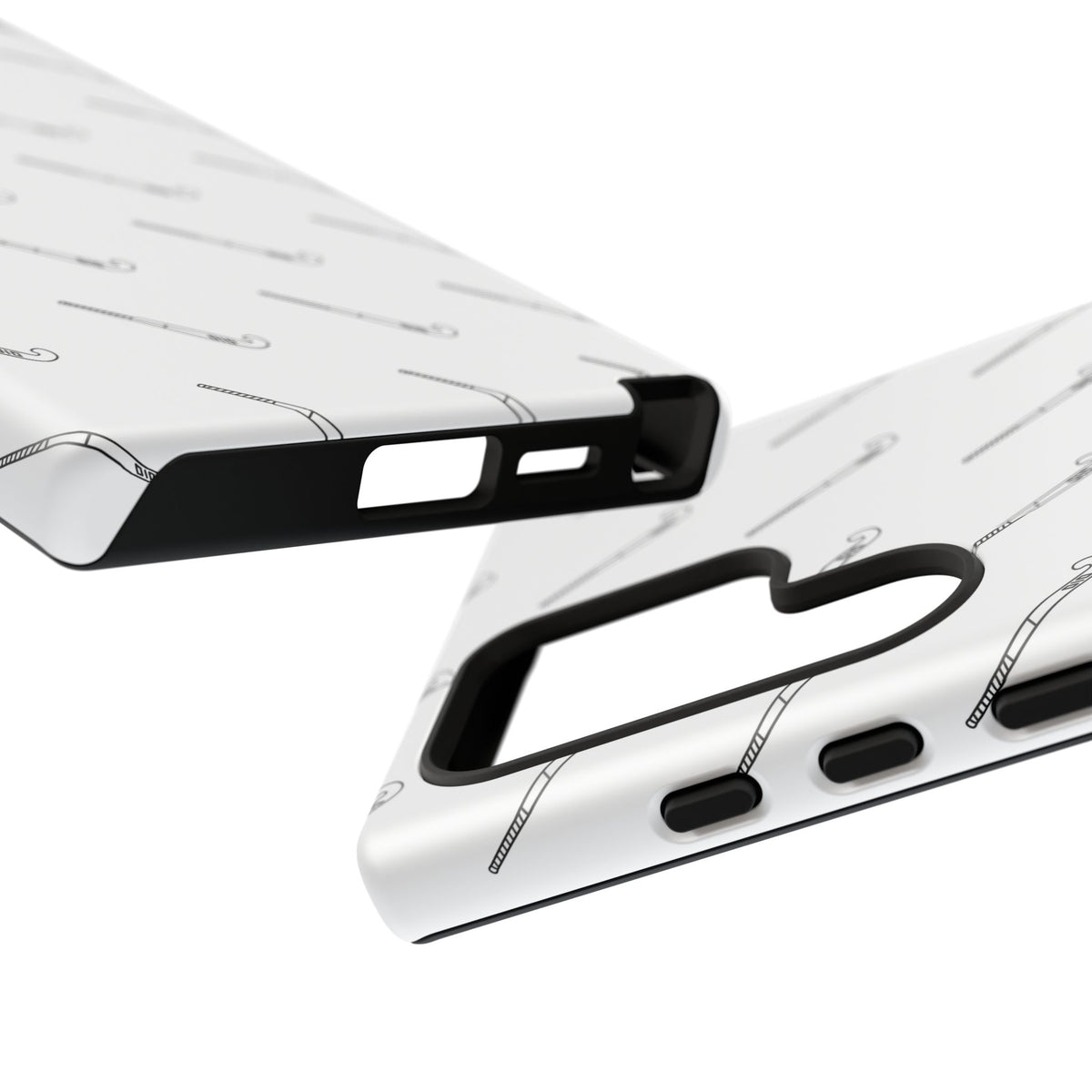 Phone Case, Hockey Stick Pattern, Tough Cases