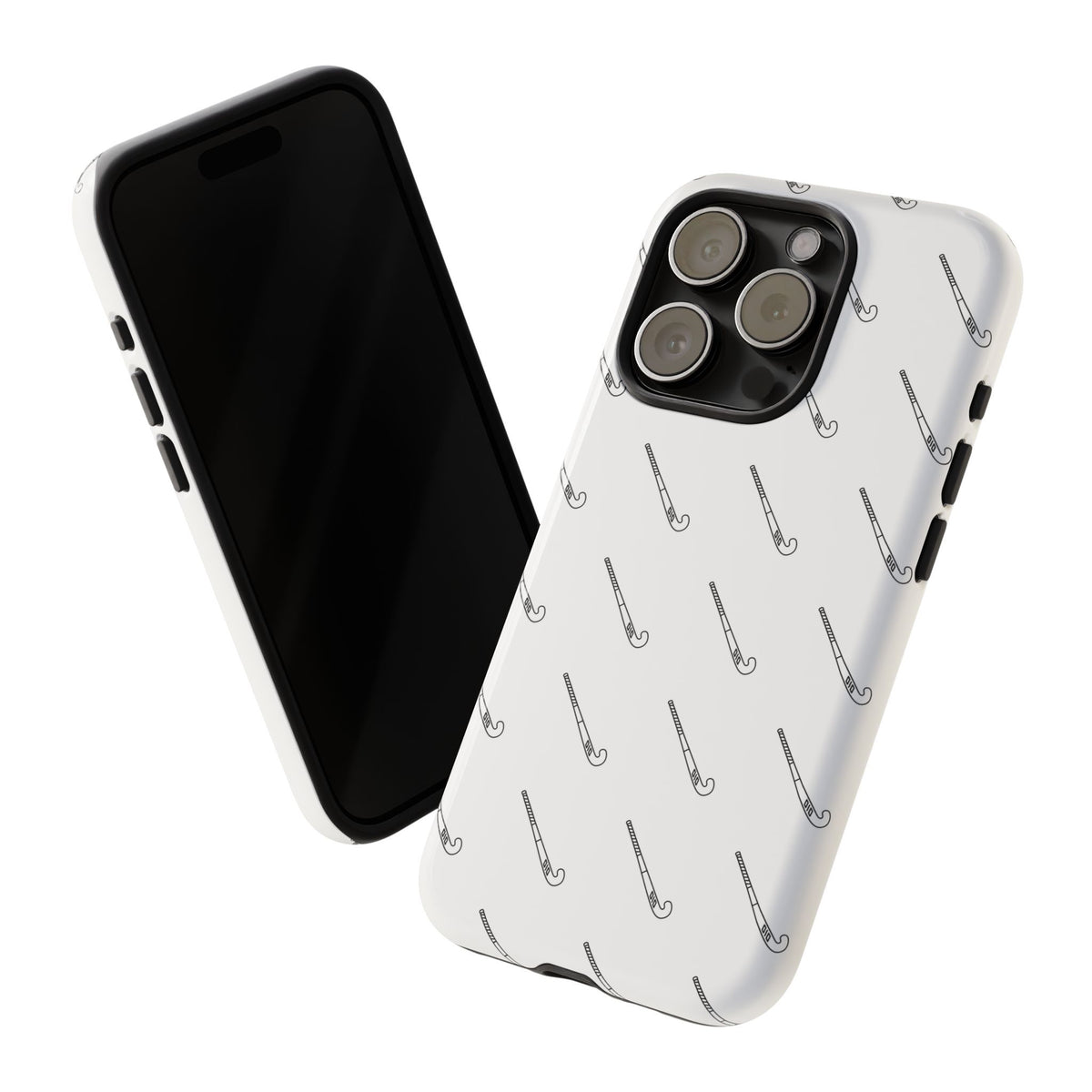 Phone Case, Hockey Stick Pattern, Tough Cases