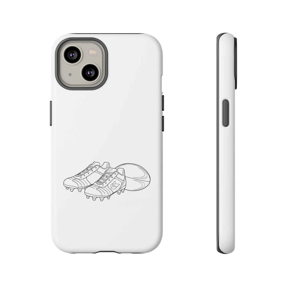 Phone Case, Rugby Ball & Boots Sketch, Tough Case