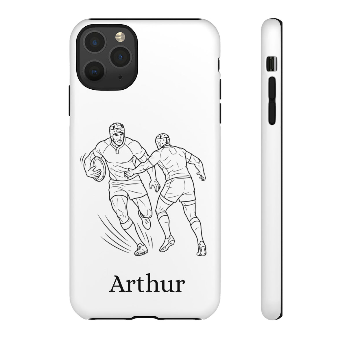 Personalised Phone Case, Rugby sidestep, Tough Case,  Custom Name