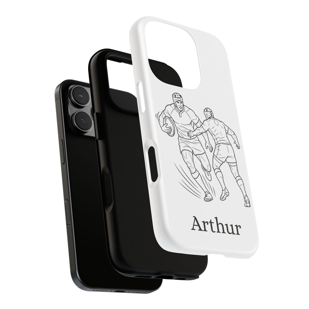 Personalised Phone Case, Rugby sidestep, Tough Case,  Custom Name