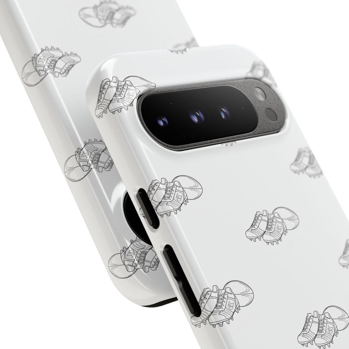 Phone Case Rugby Boots & Ball Repeat Pattern Tough Cases