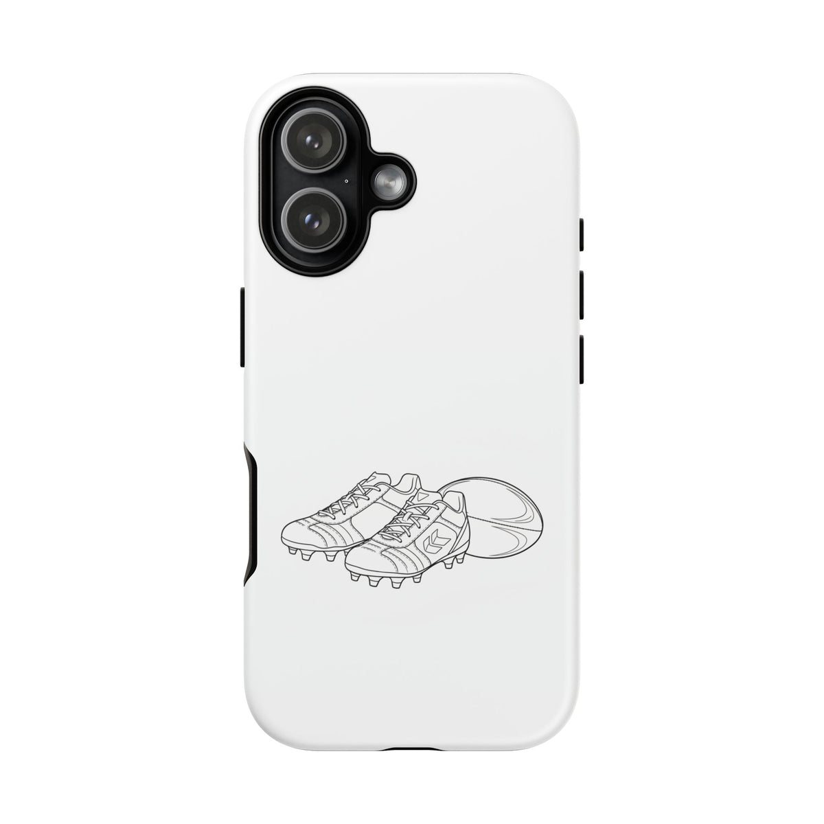 Phone Case, Rugby Ball & Boots Sketch, Tough Case