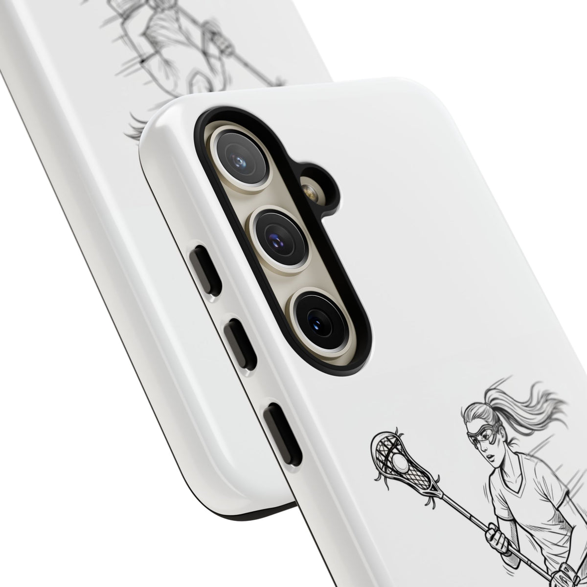 Phone Case, Lacrosse Player Sketch, Tough Case