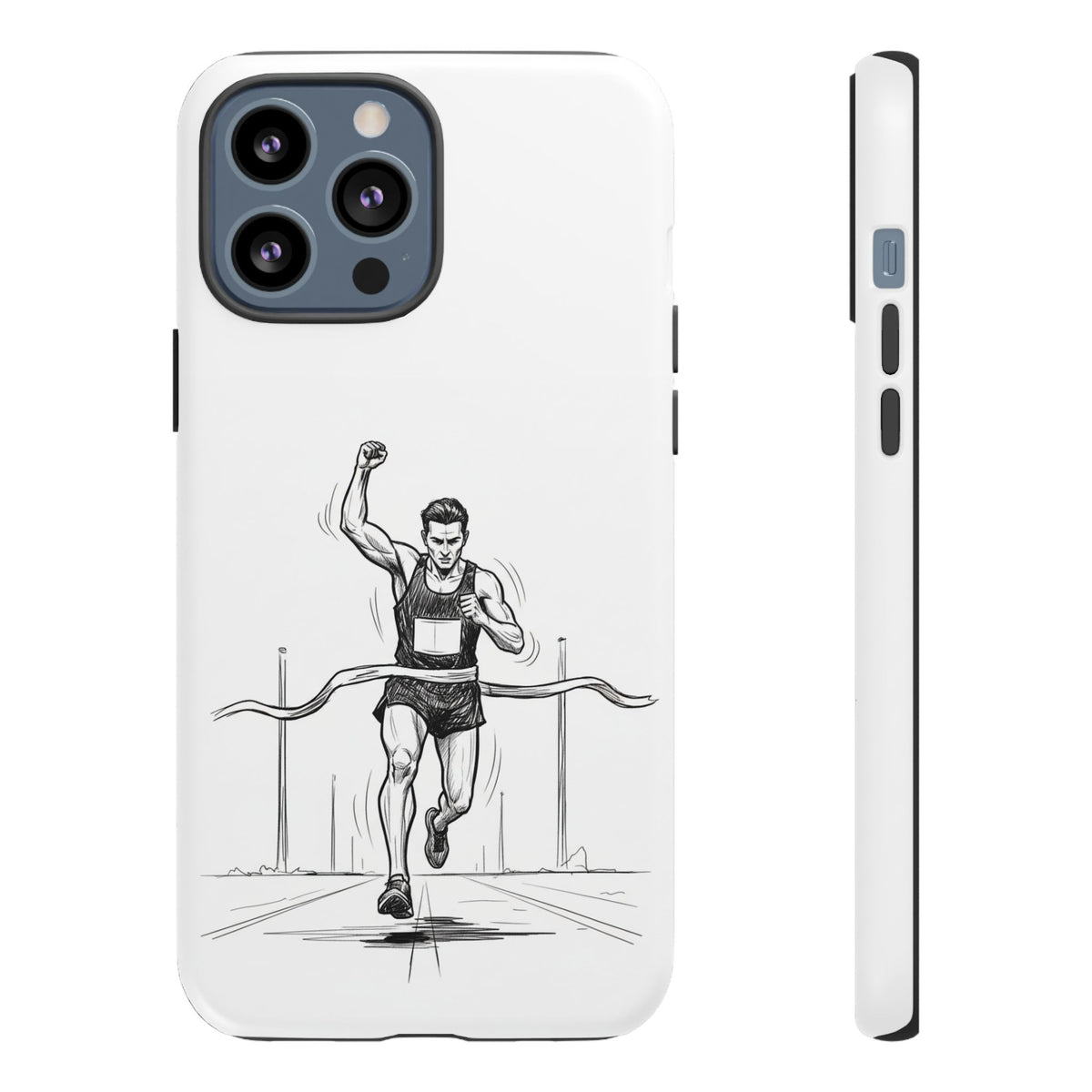 Phone Case, Running, finish line design, Tough Case