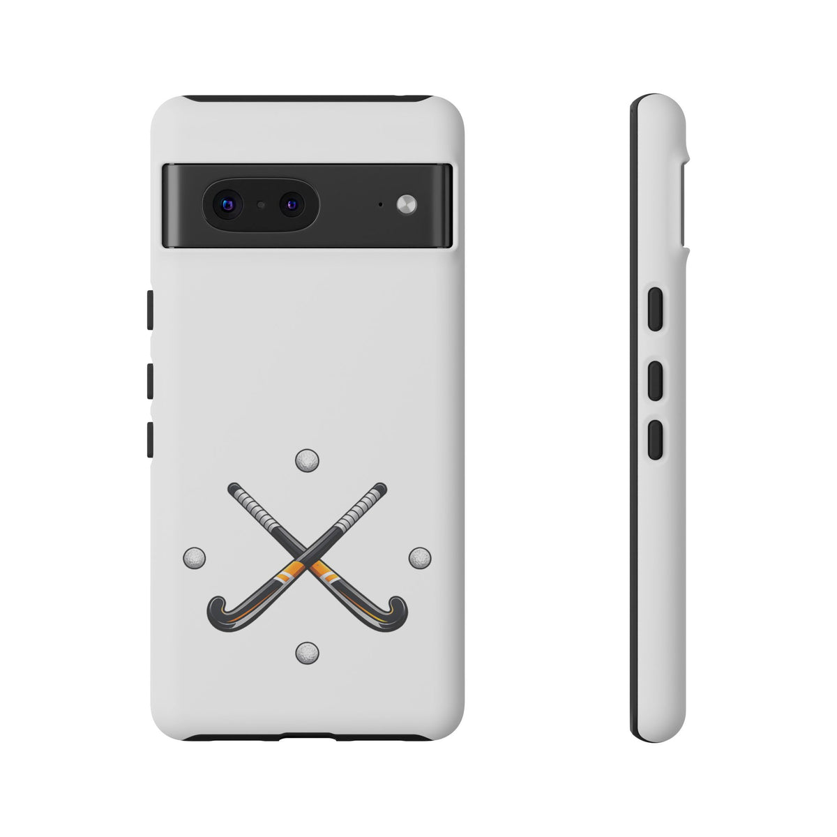 Phone Case, Hockey Crossed Sticks & Balls Design, tough Case