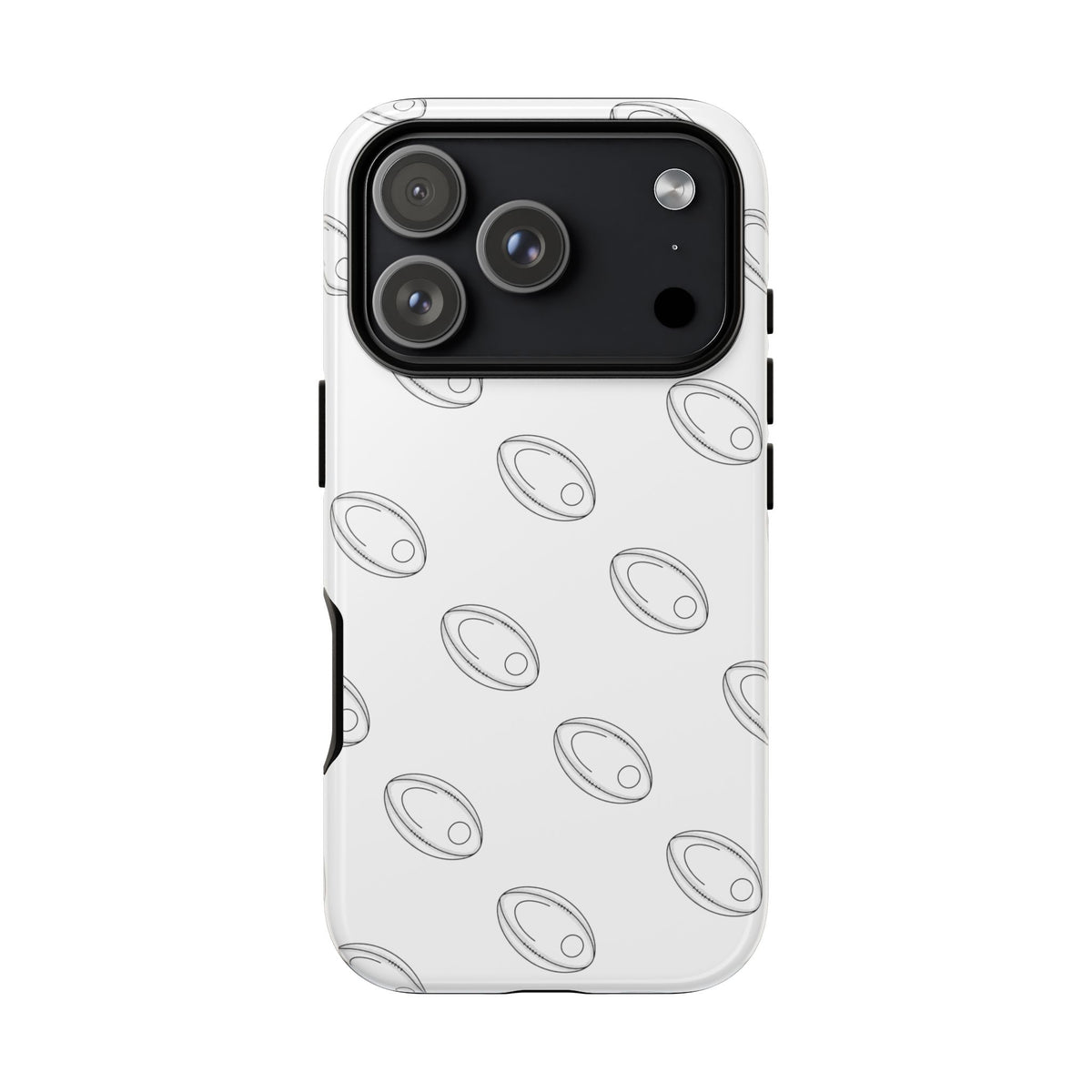 Phone Case, Rugby Ball Repeat design, Tough Case