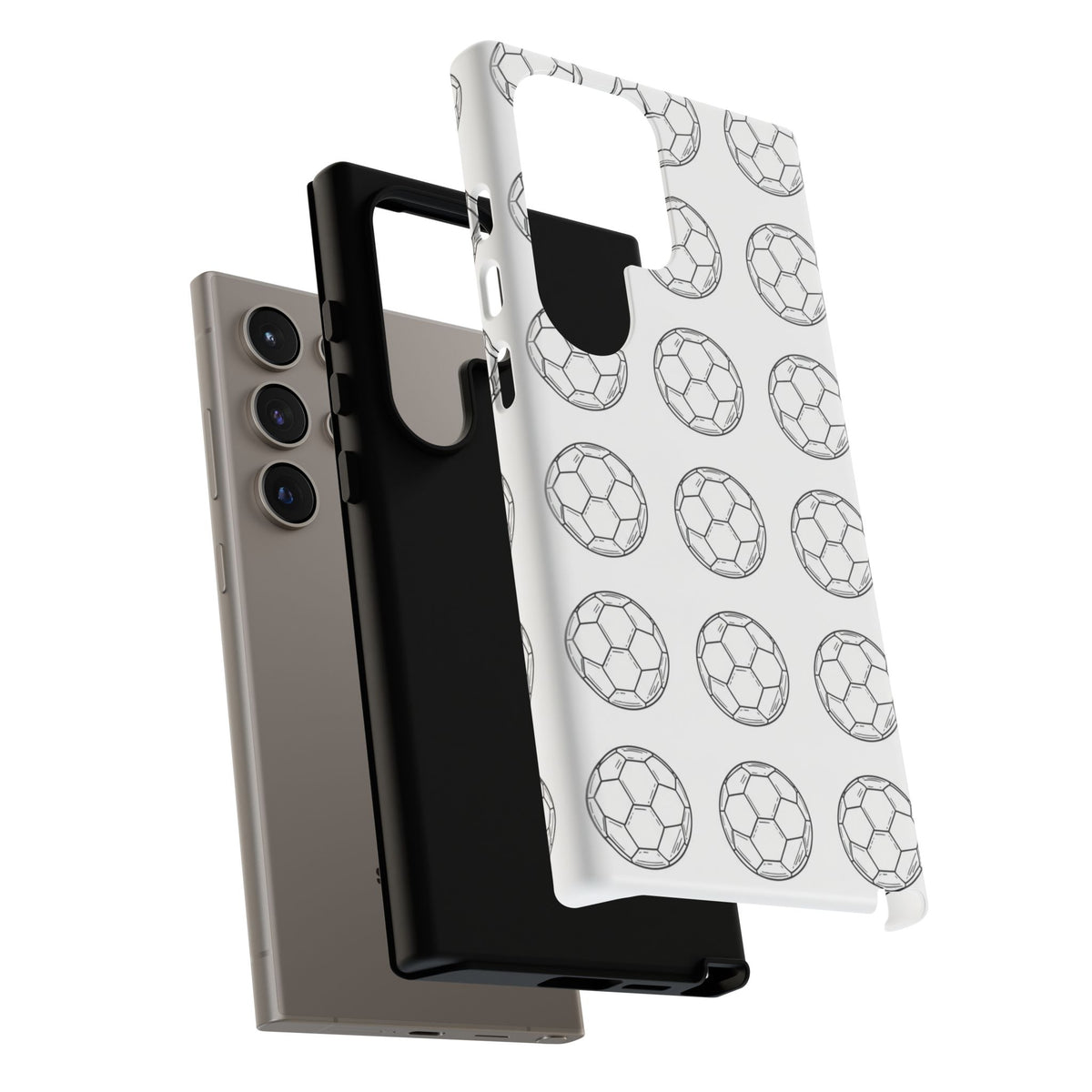 Phone Case, Football Minimalist Football Repeat Design, Tough Case