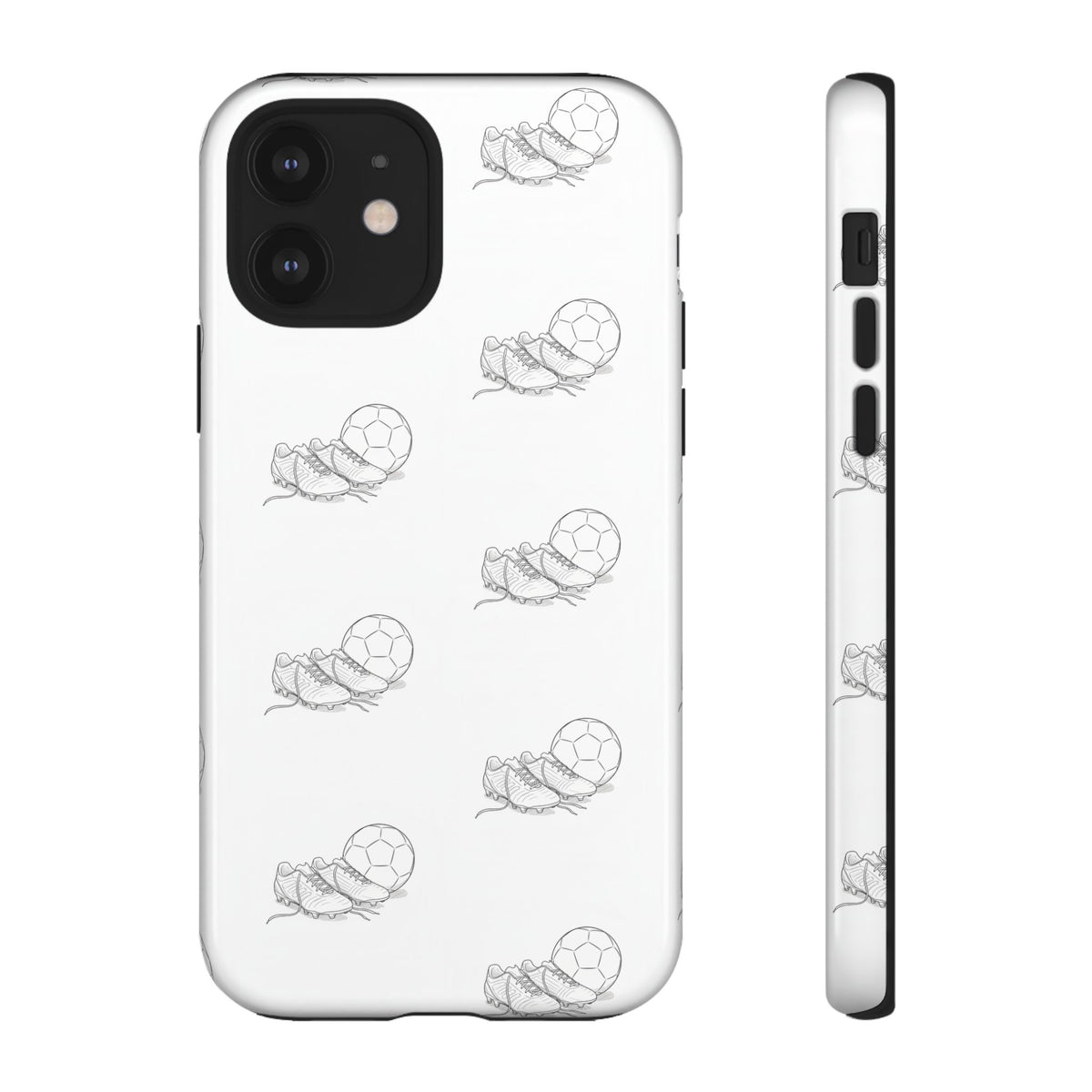 Phone Case, Football Boots & Ball Pattern, Tough Cases — Sports Phone Case