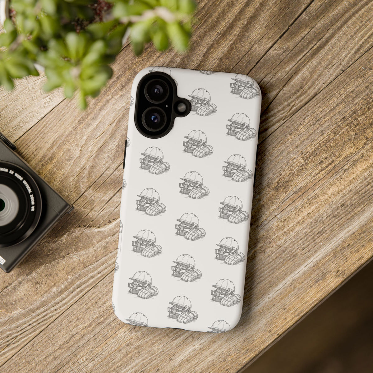 Phone Case Cricket Gear Repeat Pattern,Tough Case