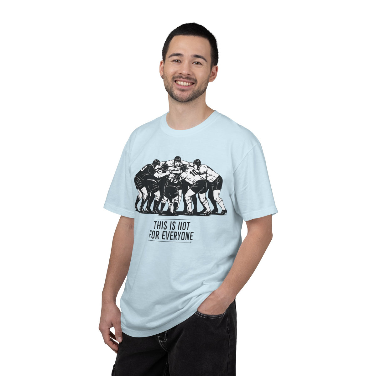 T-Shirt, Rugby Scrum, "This is not for everybody" / "Disciplined Violence" Design, Cotton, Various Colours
