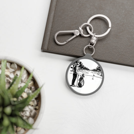 Keyring Bag Tag, Golf good landing design