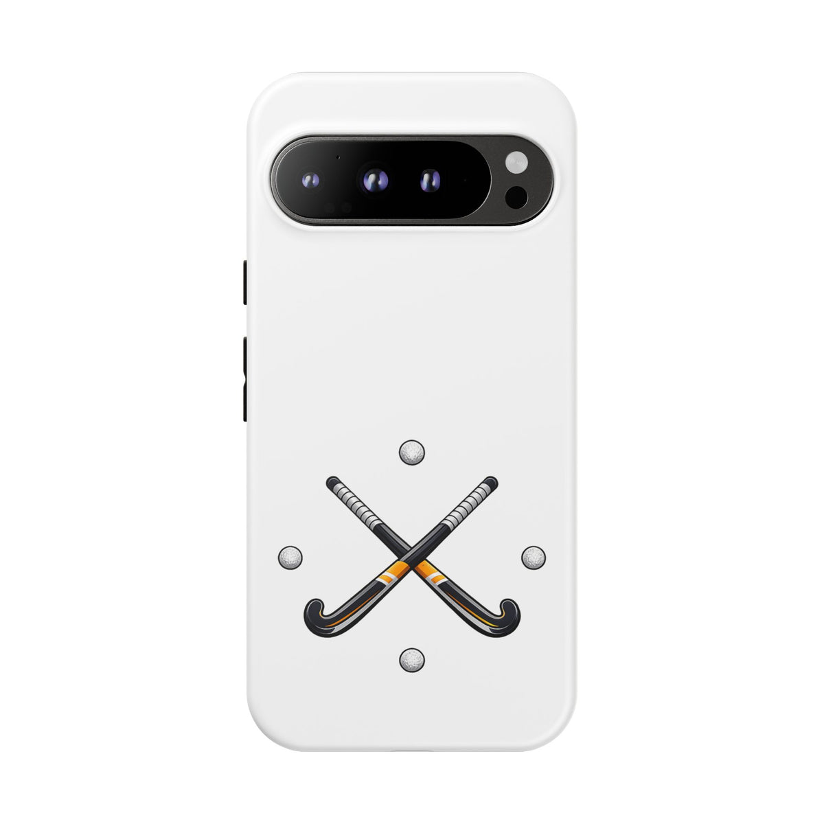 Phone Case, Hockey Crossed Sticks & Balls Design, tough Case