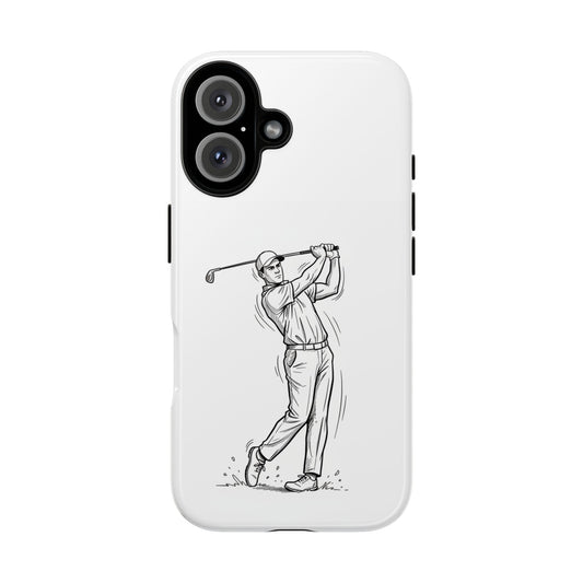 Phone Case, Golf Long Drive Design, Tough Case