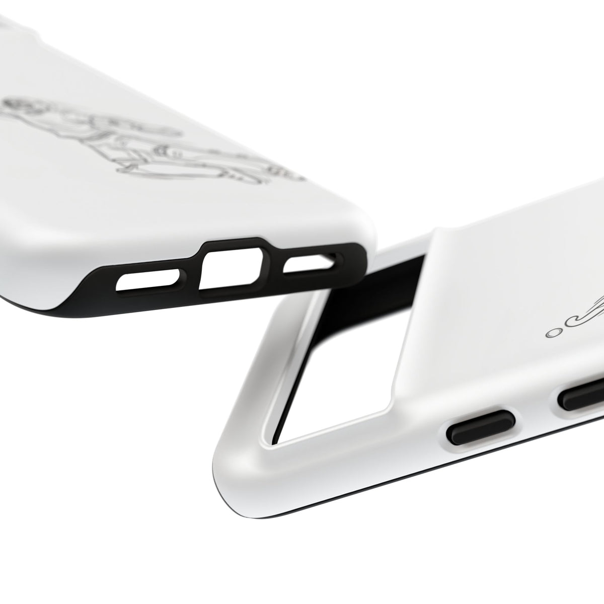 Hockey Goalkeeper Sketch Phone Case — Minimalist Sports Protective Cover