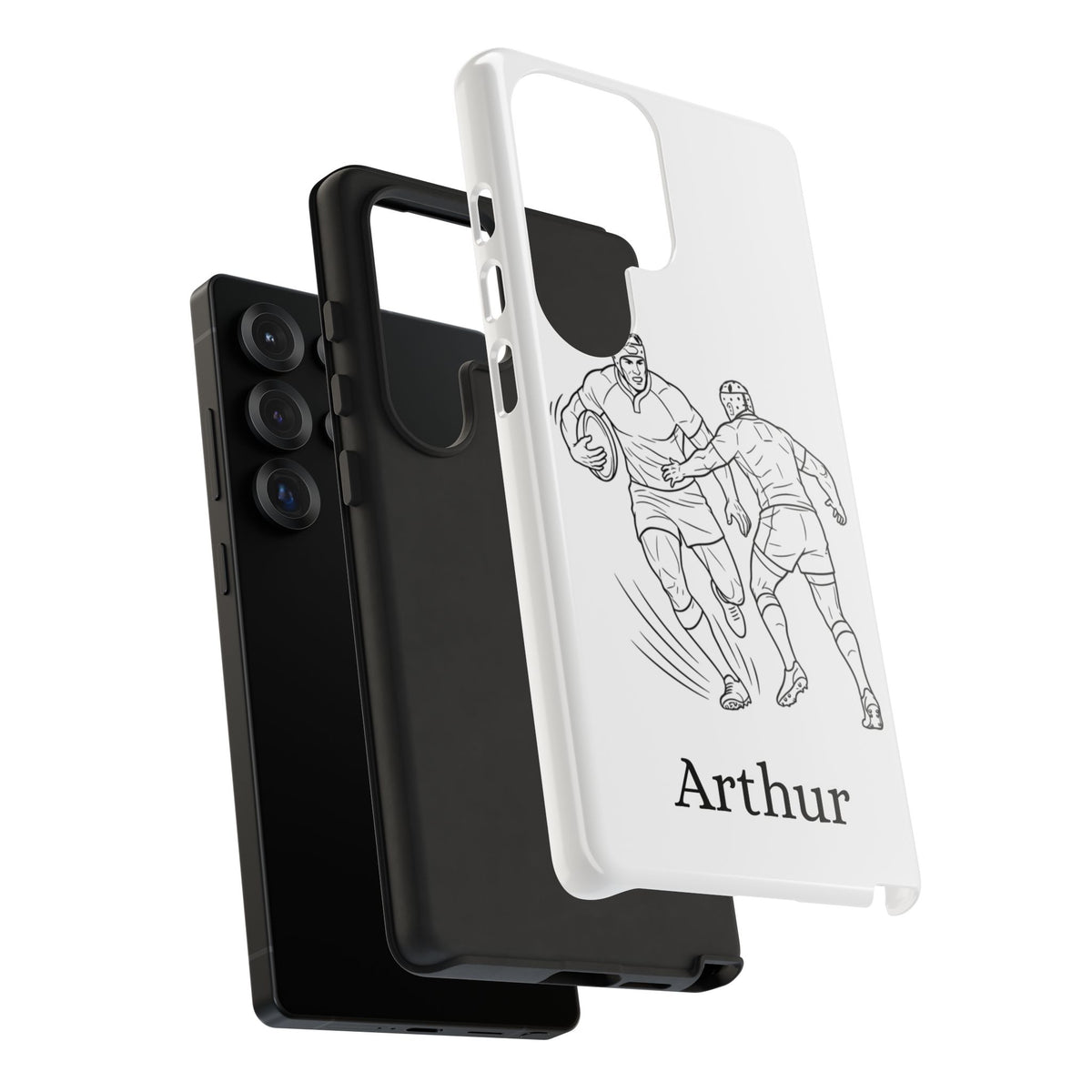Personalised Phone Case, Rugby sidestep, Tough Case,  Custom Name