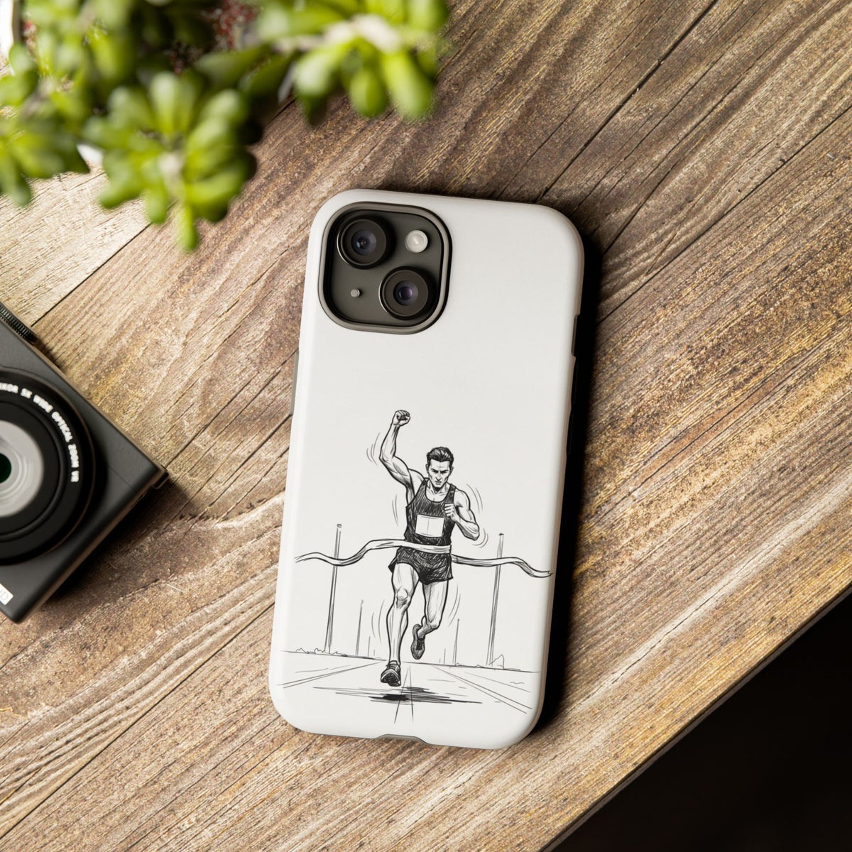 Phone Case, Running, finish line design, Tough Case