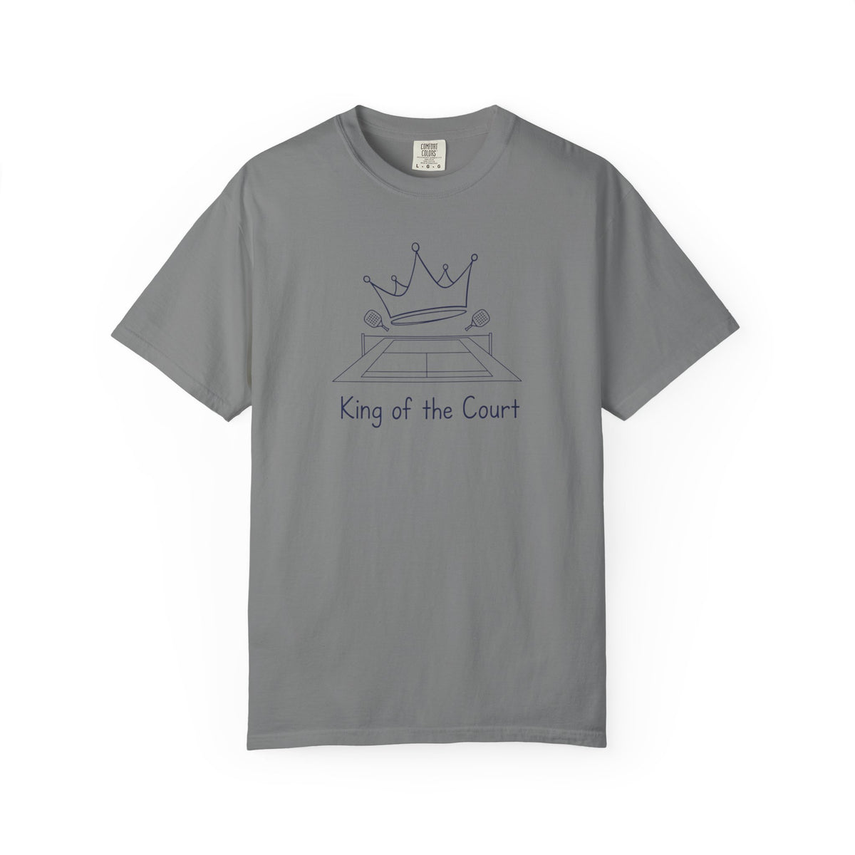 T-shirt, Racket Sports, King of the Court Sketch design, Cotton, Various Colours