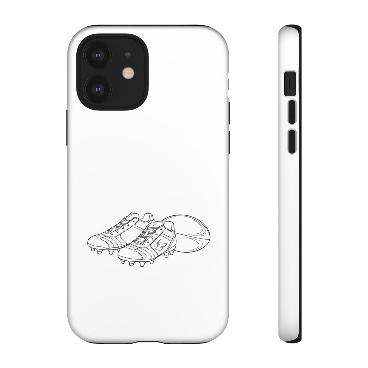 Phone Case, Rugby Ball & Boots Sketch, Tough Case