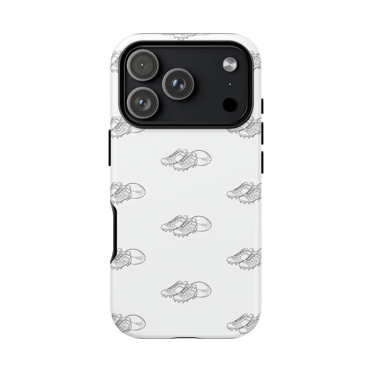 Phone Case Rugby Boots & Ball Repeat Pattern Tough Cases