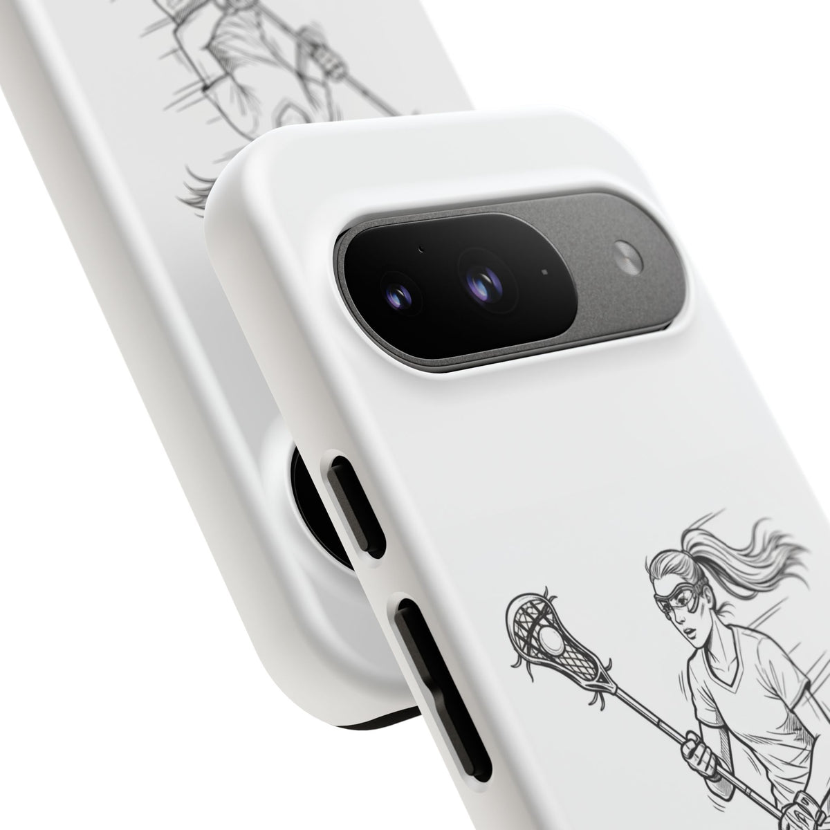 Phone Case, Lacrosse Player Sketch, Tough Case