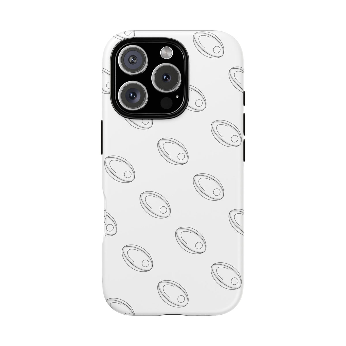 Phone Case, Rugby Ball Repeat design, Tough Case
