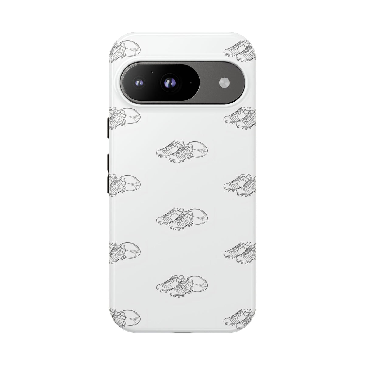 Phone Case Rugby Boots & Ball Repeat Pattern Tough Cases