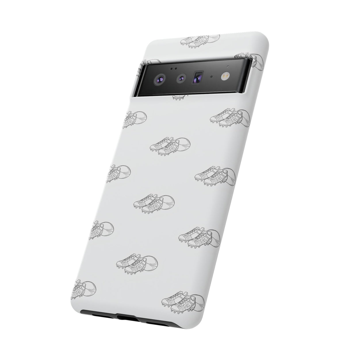 Phone Case Rugby Boots & Ball Repeat Pattern Tough Cases