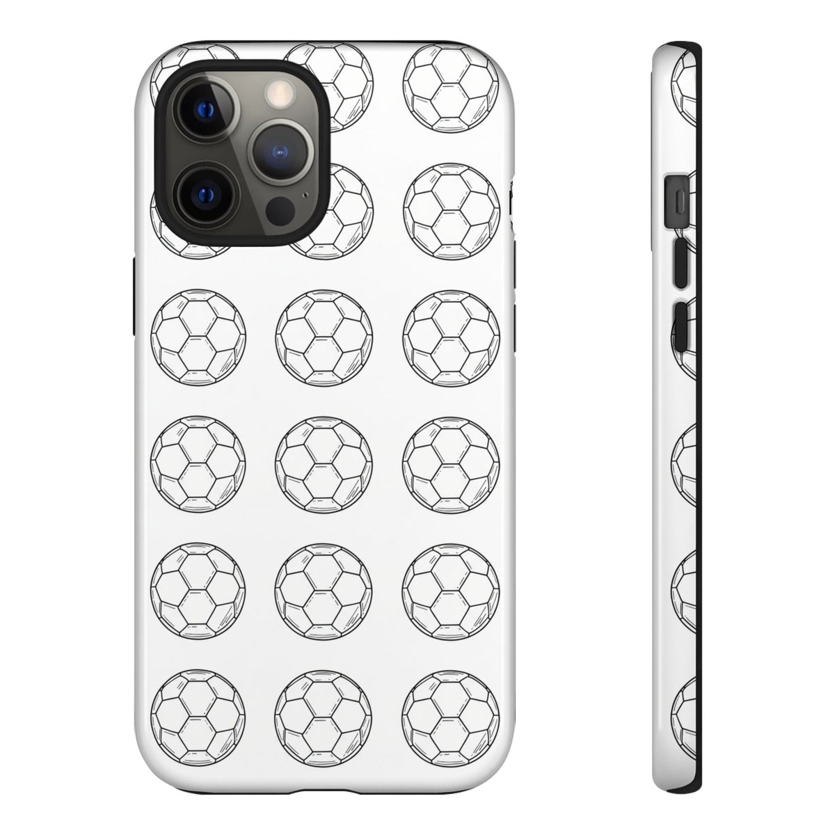 Phone Case, Football Minimalist Football Repeat Design, Tough Case
