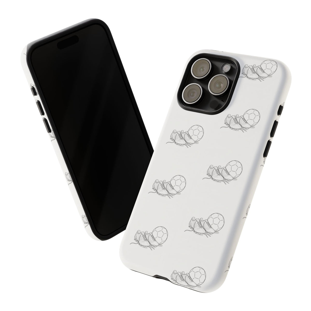 Phone Case, Football Boots & Ball Pattern, Tough Cases — Sports Phone Case