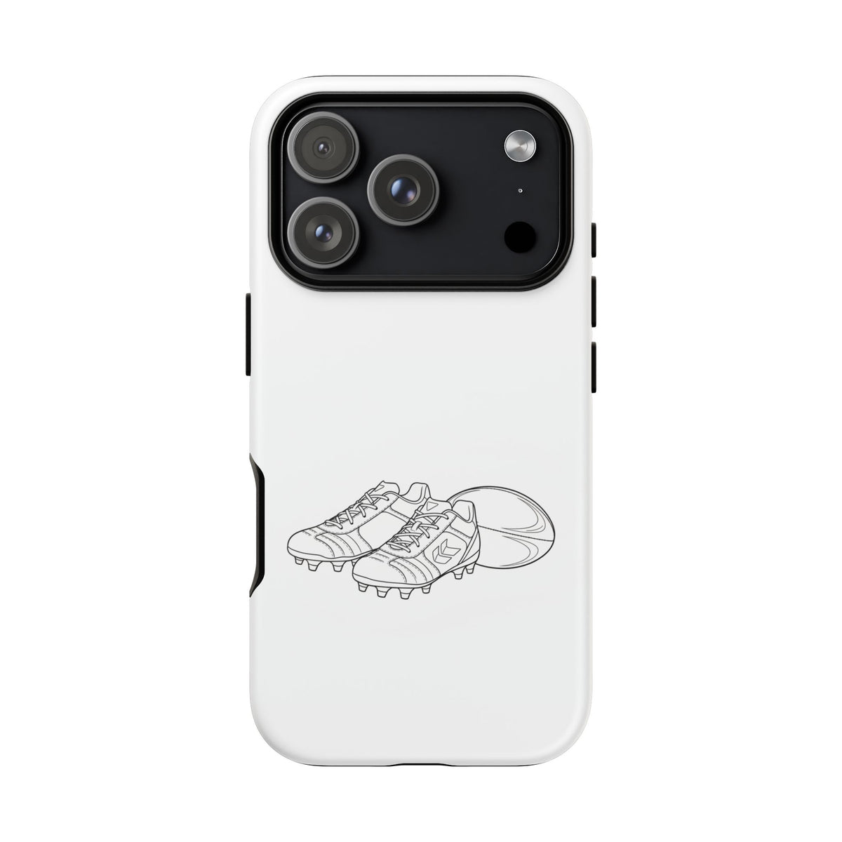Phone Case, Rugby Ball & Boots Sketch, Tough Case