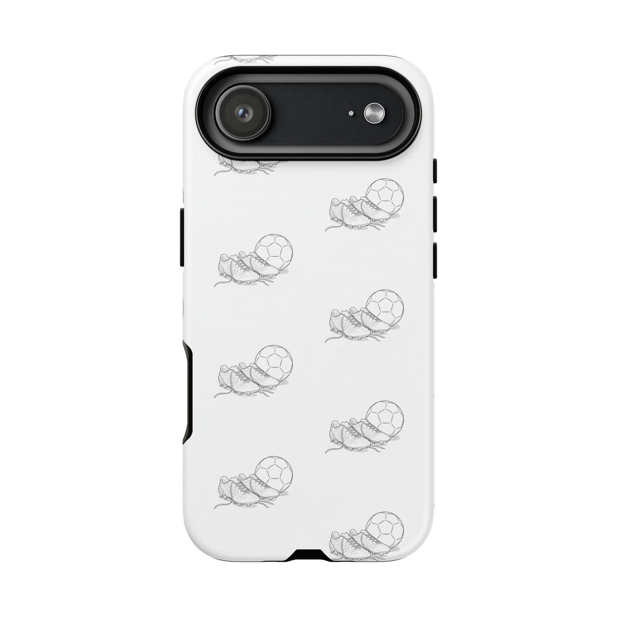 Phone Case, Football Boots & Ball Pattern, Tough Cases — Sports Phone Case