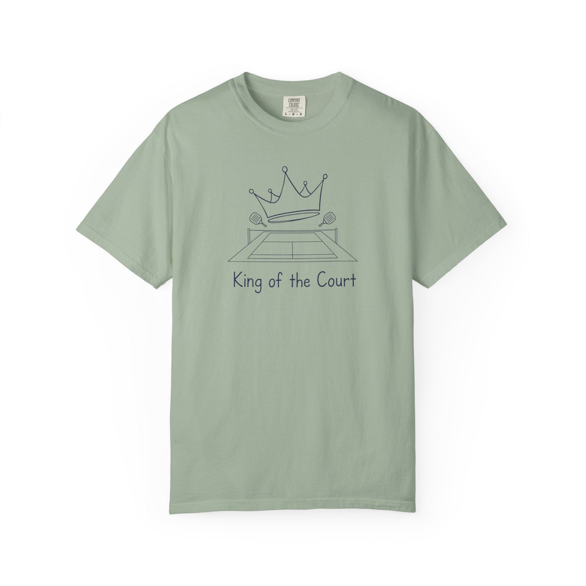 T-shirt, Racket Sports, King of the Court Sketch design, Cotton, Various Colours