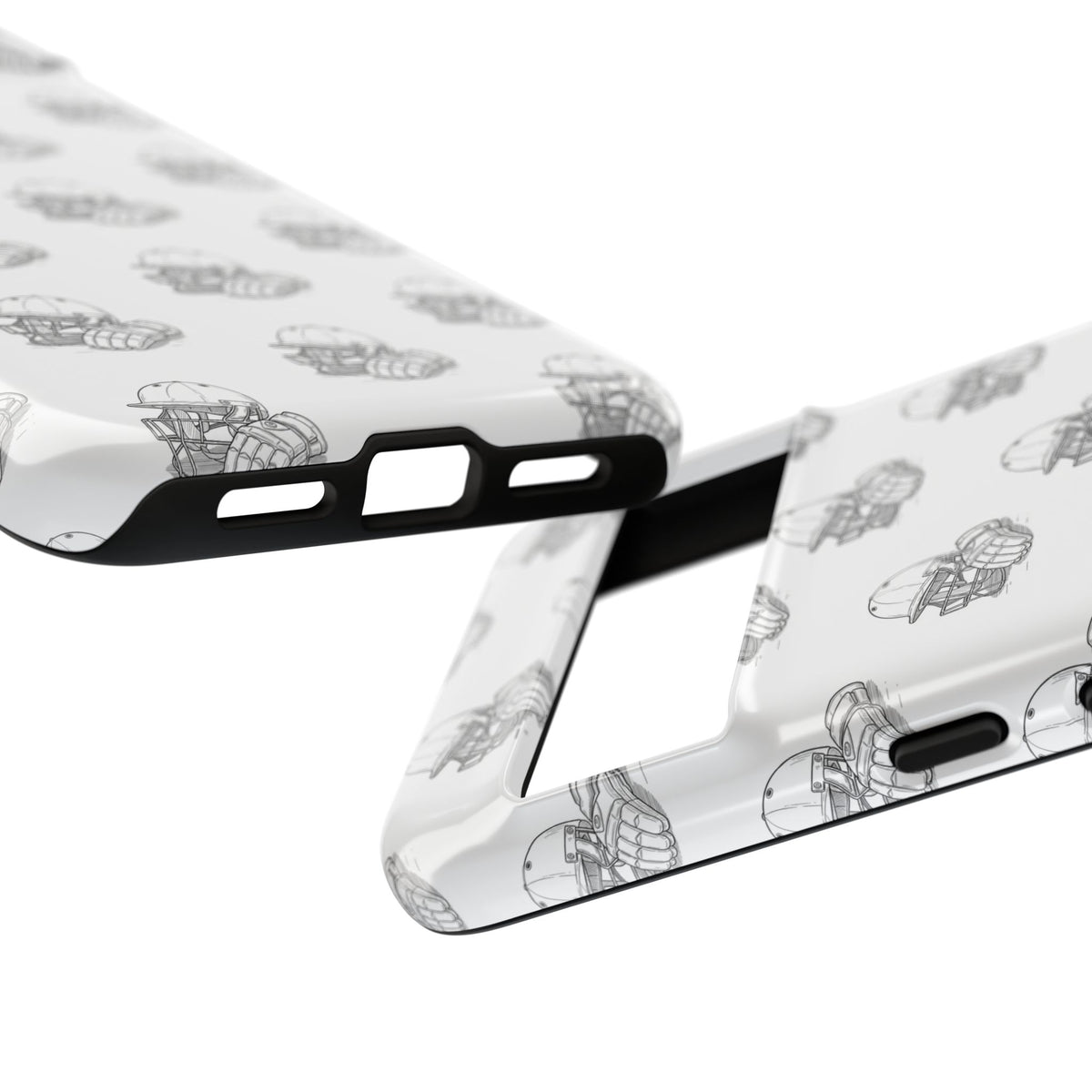 Phone Case Cricket Gear Repeat Pattern,Tough Case