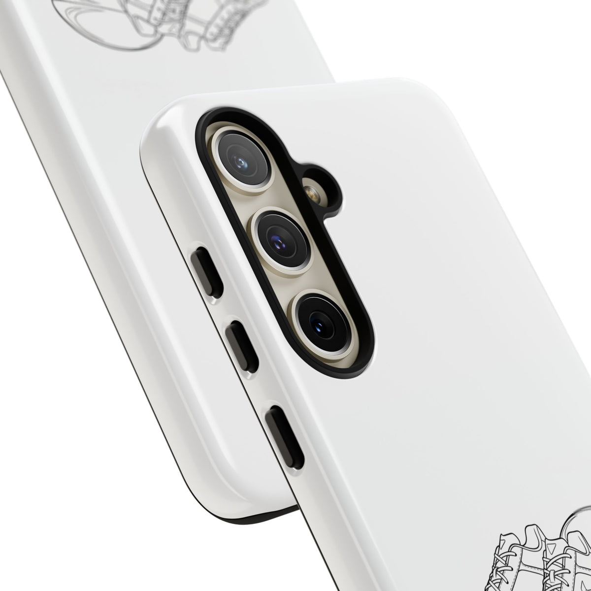 Phone Case, Rugby Ball & Boots Sketch, Tough Case