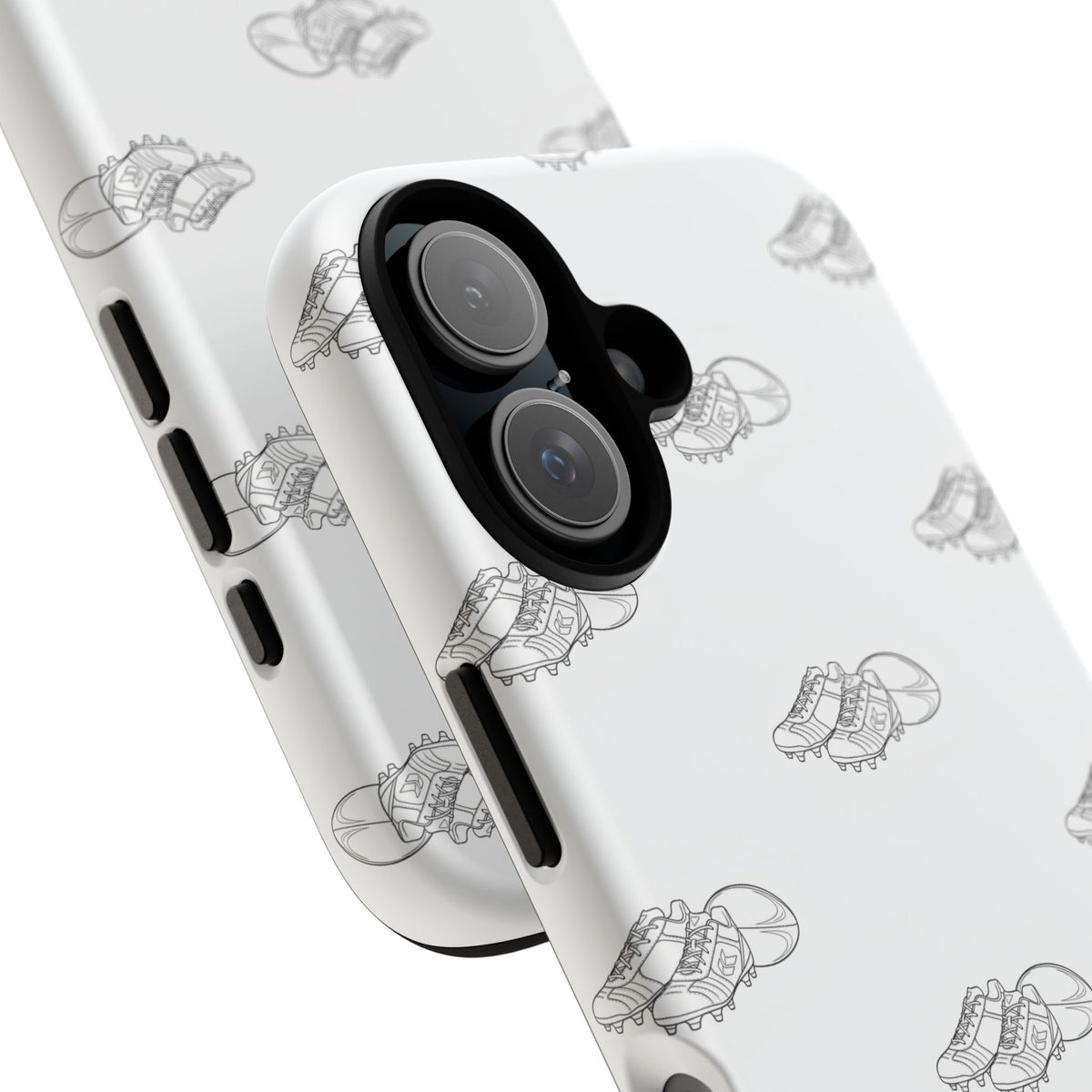 Phone Case Rugby Boots & Ball Repeat Pattern Tough Cases