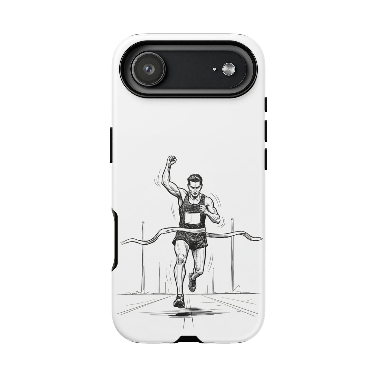Phone Case, Running, finish line design, Tough Case