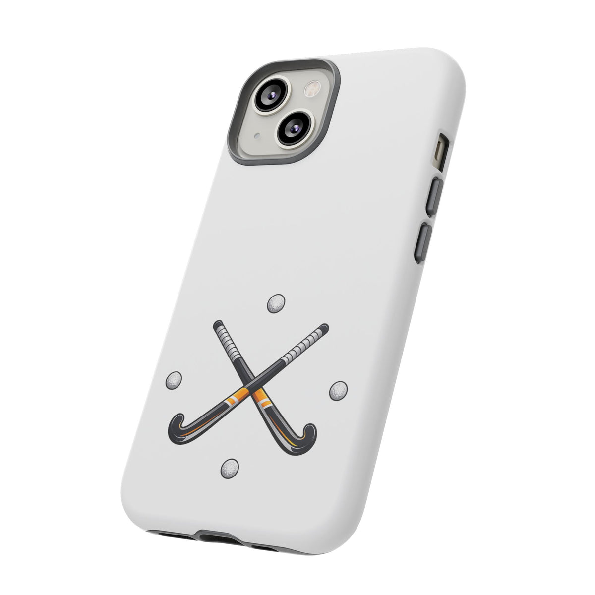 Phone Case, Hockey Crossed Sticks & Balls Design, tough Case