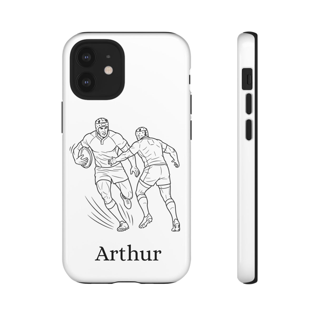 Personalised Phone Case, Rugby sidestep, Tough Case,  Custom Name
