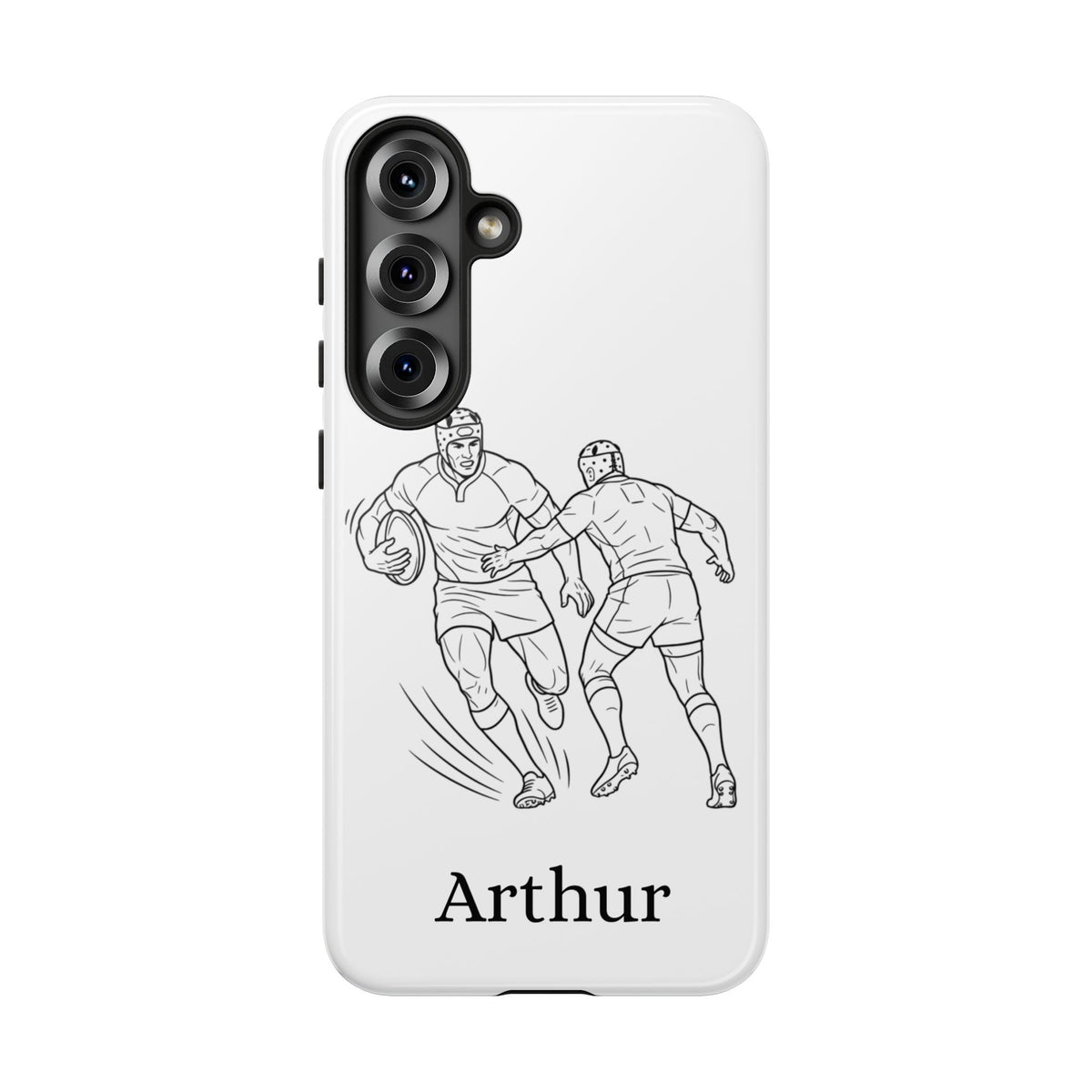 Personalised Phone Case, Rugby sidestep, Tough Case,  Custom Name