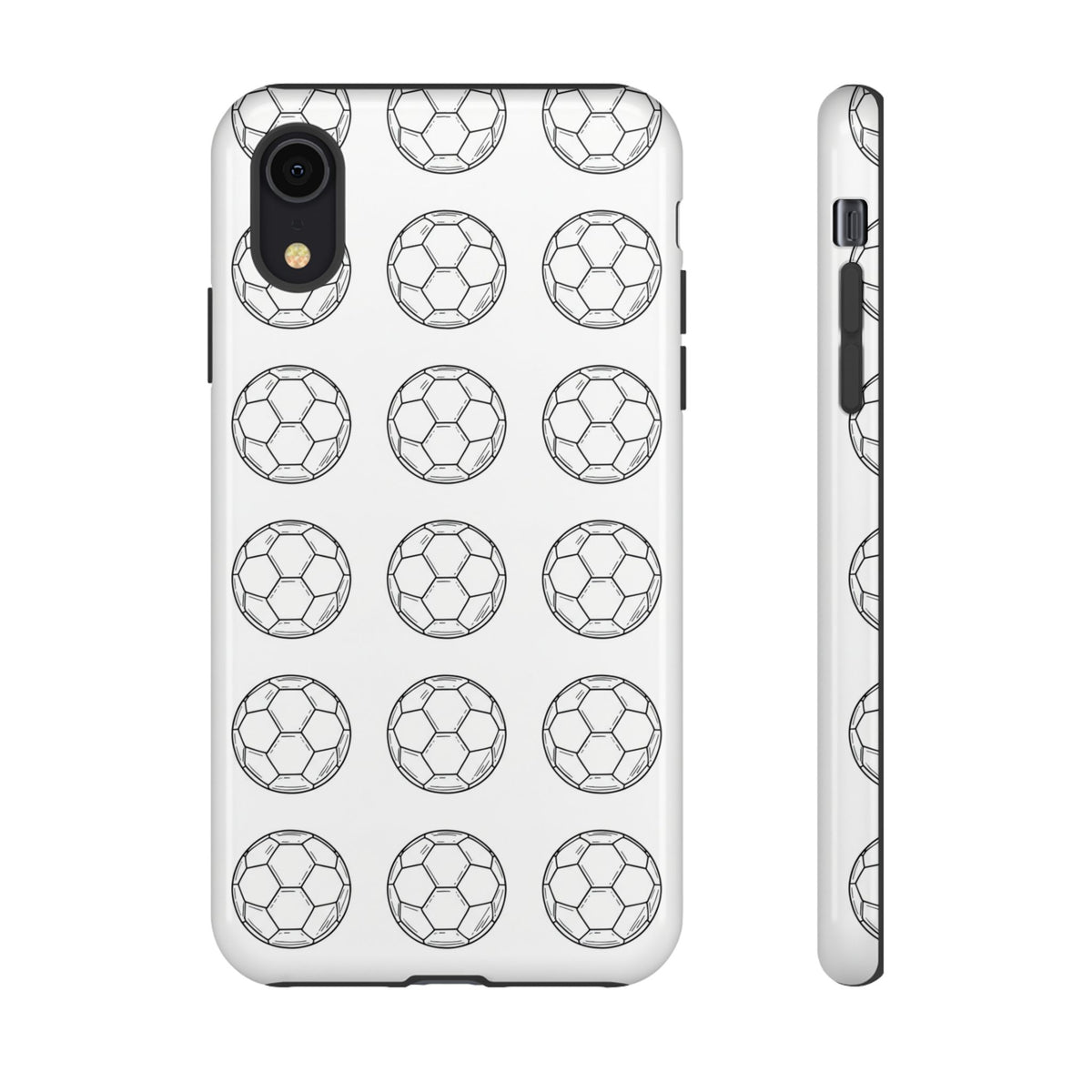 Phone Case, Football Minimalist Football Repeat Design, Tough Case