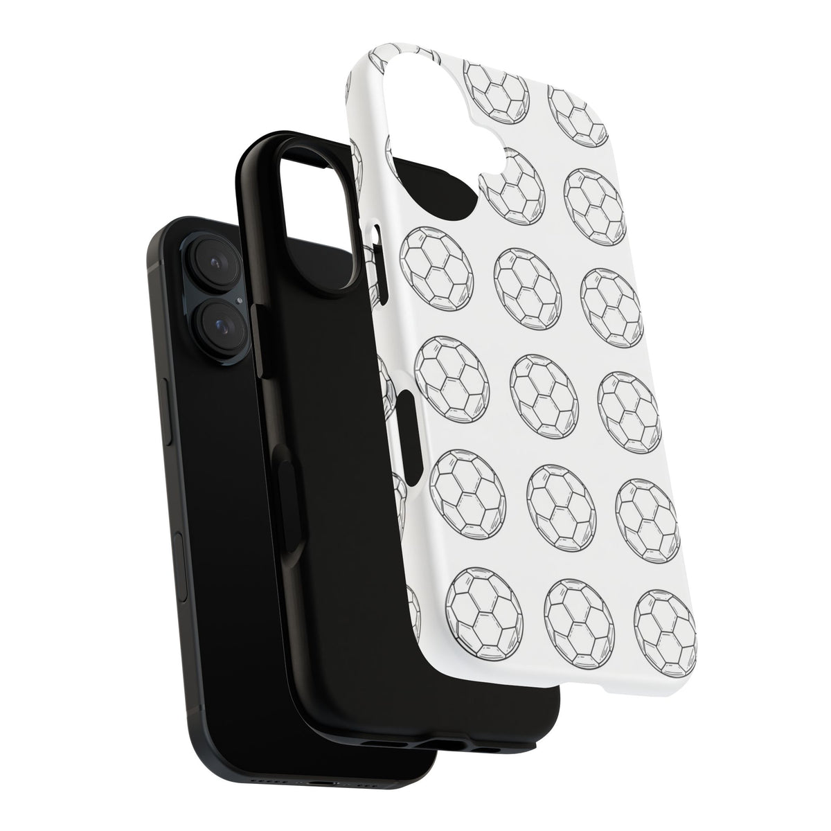 Phone Case, Football Minimalist Football Repeat Design, Tough Case