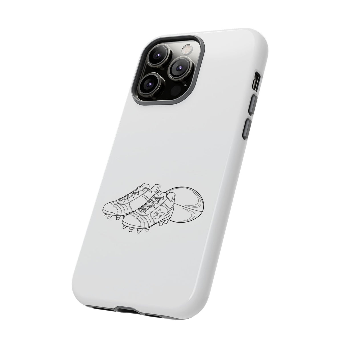Phone Case, Rugby Ball & Boots Sketch, Tough Case